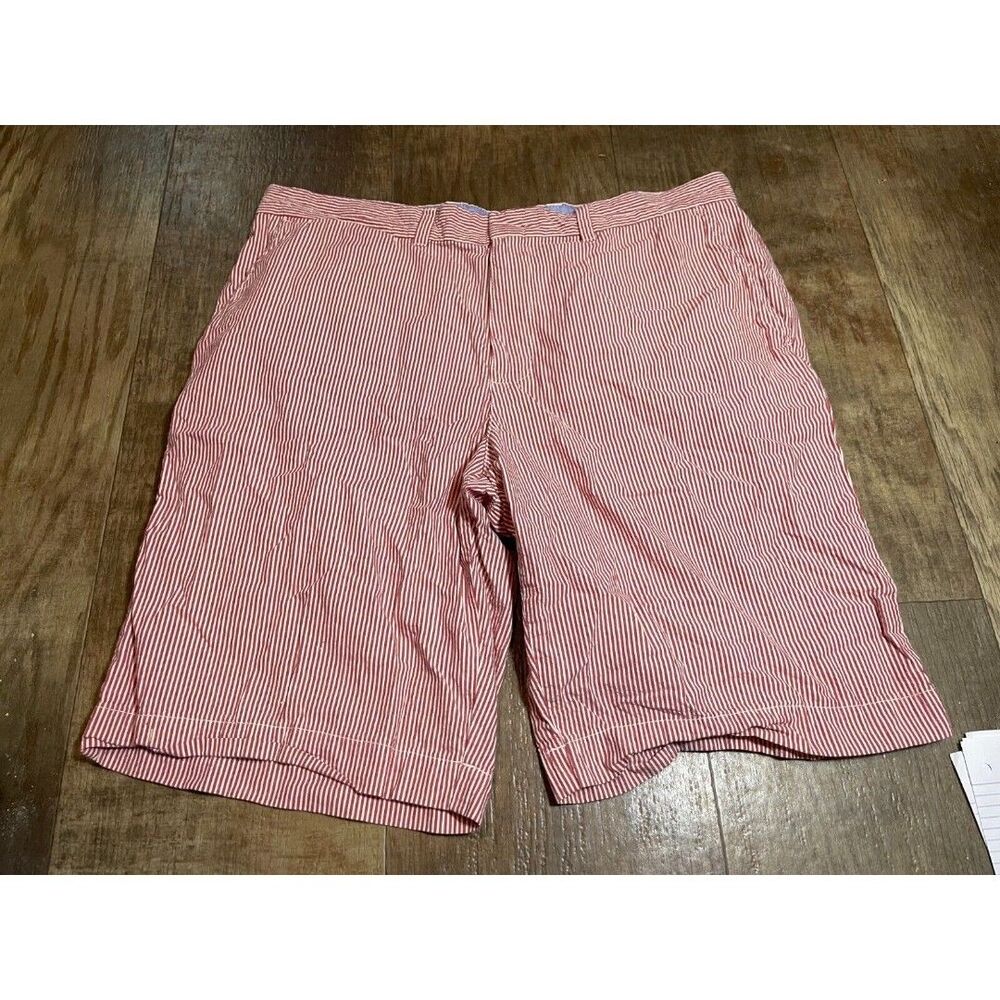 Tommy Hilfiger Shorts Mens Size 36 Red White Striped